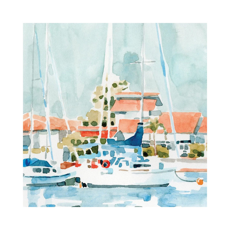 Beach Town Summer I- Gallery-Wrapped Canvas Giclée