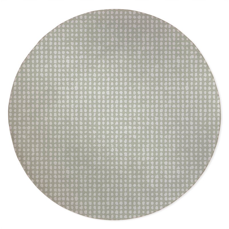 Grunge Row Non-Slip Outdoor Rug, Round 5'