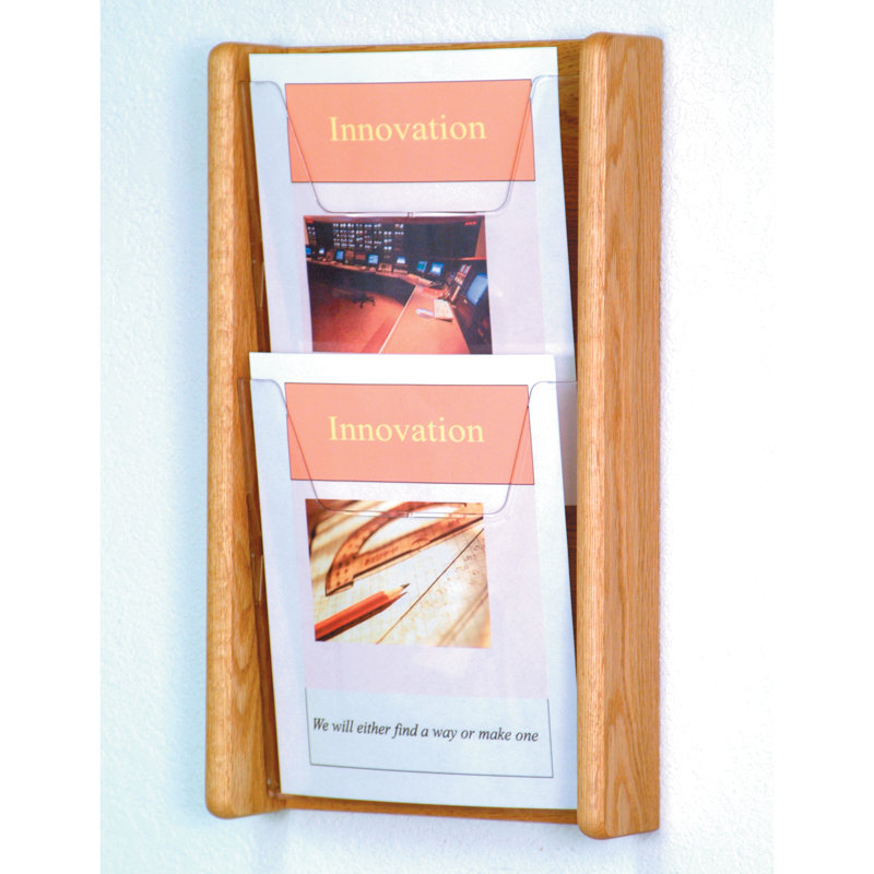 Magazine Rack, Light Oak