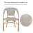 Premium All-Weather Wicker Outdoor Stacking Dining Armchair-90638267