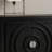 Retro-Style Sideboard Doors With Round Recessed Design And Round Metal Handles; Suitable For Multiple Settings.-465124210
