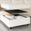 Causeuses-causeuses avec fonction de rangement - Tissu en bois massif respirant pour dortoir beige Mid Century Modern-843167248