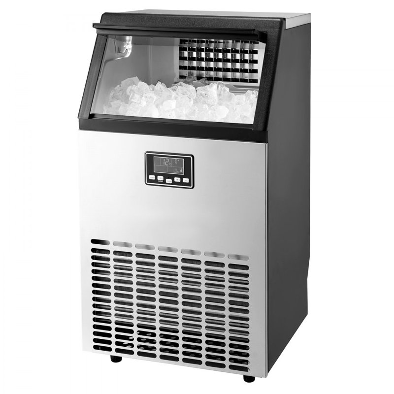 Machine à glaçons commerciale autoportante 120lbs / 24H 45 cubes de glace