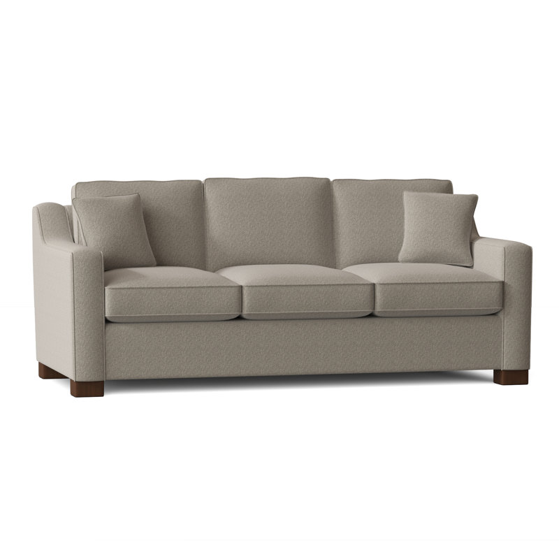 Aceyon Upholstered 79'' Reclining Sofa, Walnut, Giovanna Moondust