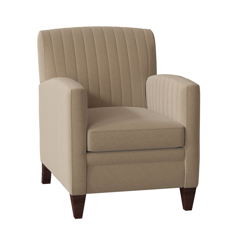 Barnabus Leather Club Chair, Outsider Raven Genuine Leather, Mahogany