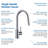 Single Handle Two Modes Pull-down Kitchen Faucet-104200657