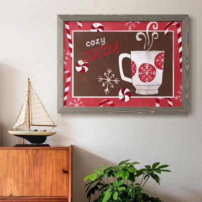 Cozy Cocoa Christmas Collection, peinture sur toile encadrée