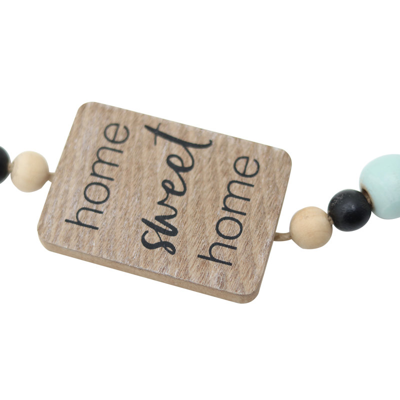 Décorations de perles de bois avec tasses Home Sweet Home