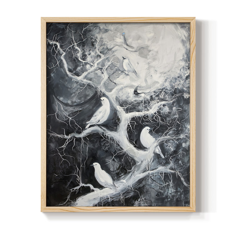 ANIMALS Series XXIII, reproduction encadrée - bois massif, H 11 po x l 9 po