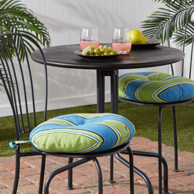 Coussin de chaise de salle à manger d'extérieur rond 15 po Ballera
