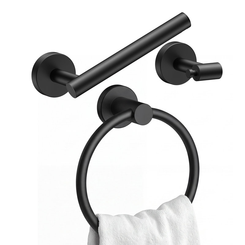 Celestine 2 - Piece Bathroom Hardware Set, Matte Black