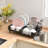 Stainless Steel Adjustable Dish Rack, Extendable Extra Large Capacity Dish Drying Rack, Kitchen Plate Rack