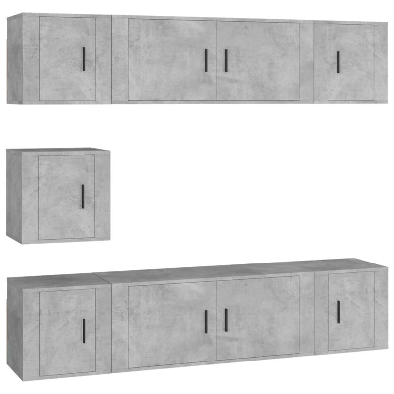Alsen Unfinished Floating TV Stand for TVs up to 78", Concrete Grey