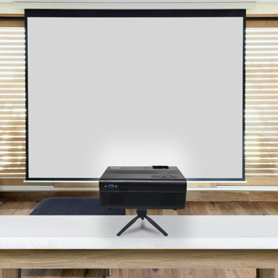 Ensemble d'accessoires universel pour projecteur de cinéma maison, écran de projection intérieur / extérieur 100 po, trépied, câble audio / vidéo Impecca