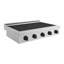 ZLINE Autograph 36 in. Paramount Induction Rangetop w/ 5 Elements in Satin Steel and Black Accents-240403312