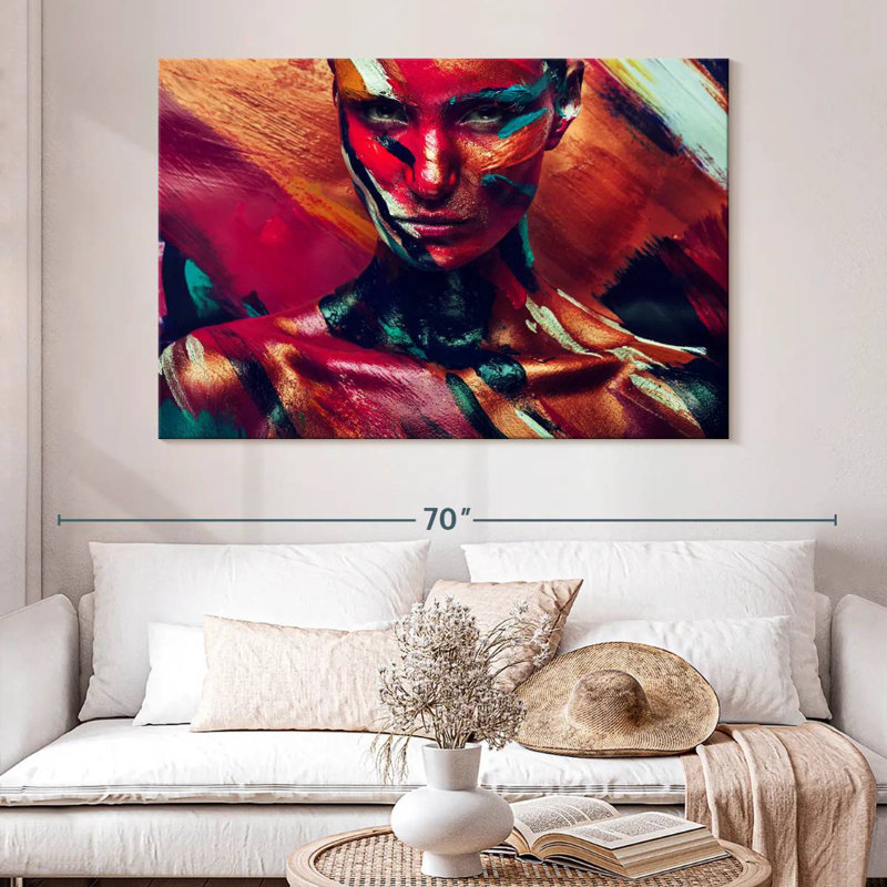 Portrait de femme Senne Amazon, H 34 po x l 51 po