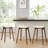 26" Solid Wood Backless Bar Stools, Set of 3 Saddle Counter Height Barstools-1760934511-1760934509