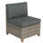 Artique Arbor Armless Patio Chairs with Cushions