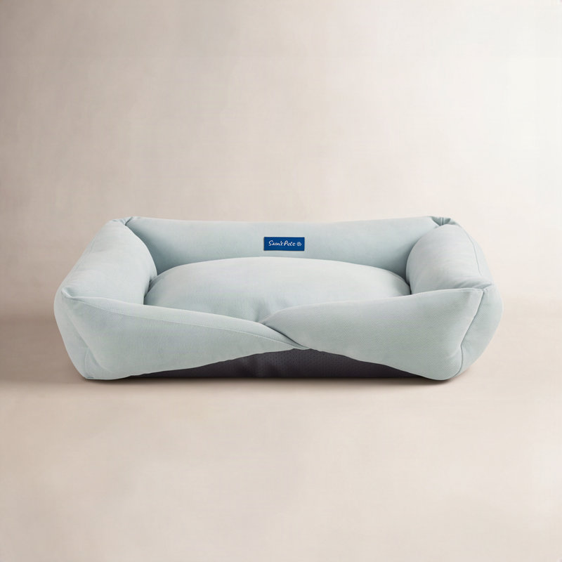 Ellie Pet Bed, Medium (24.02" W x 19.29" D x 7" H), Light Blue