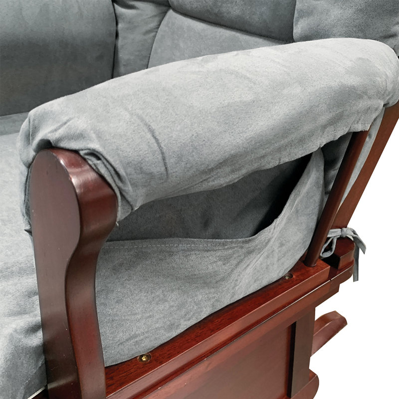 Fauteuil oscillant et repose-pieds
