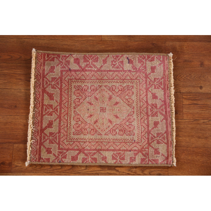Tapis carré carré en laine Anatolian