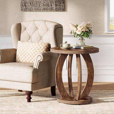 24-Inch Tall Round End Table