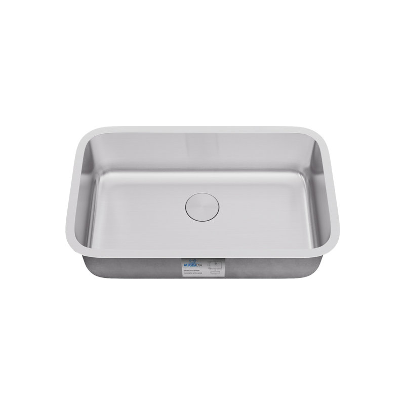 30'' L Stainless Steel Kitchen Sink, 18-Gauge, 30'' L x 18'' W x 7'' H