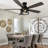 52'' Farmhouse 5-Blade Flush Mount Ceiling Fan With Lights And Remote Control, Classic 6 Speeds Reversible Indoor Ceiling Fan