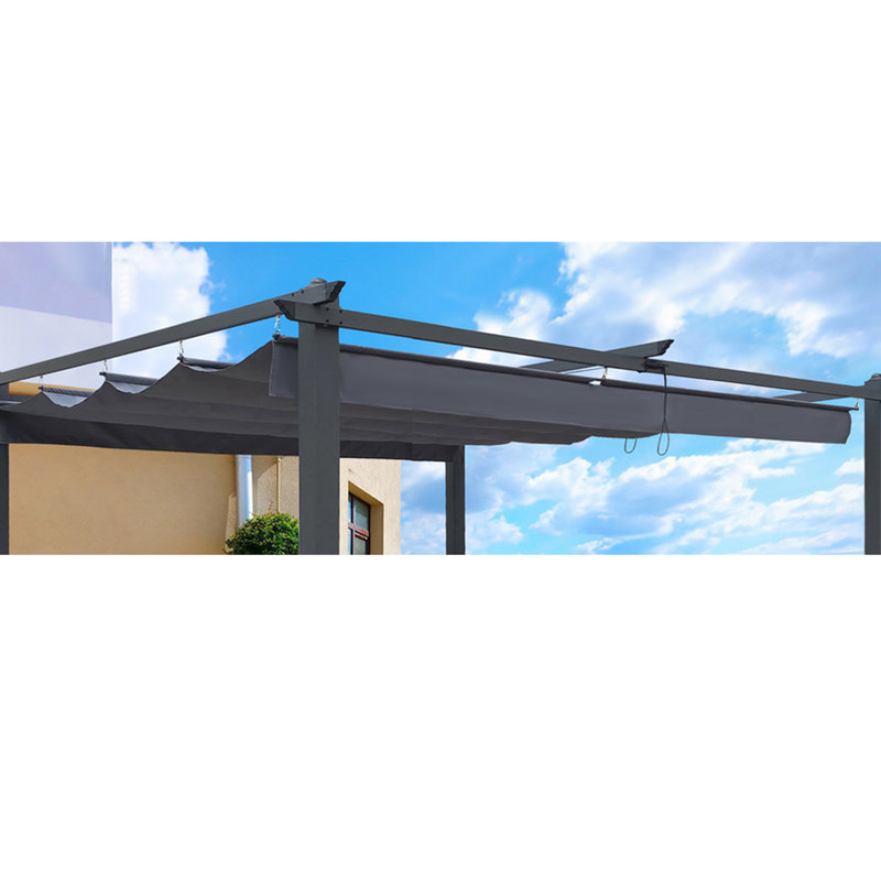 Auvent de remplacement pour abri de soleil 13 x 10 pi - gris protégé, assemblage facile 13 x 10 par le haut, gris, à assembler