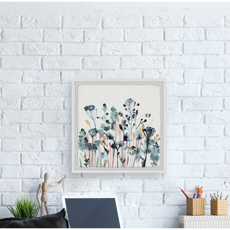 Colorful Blooming Buds - Single Picture Frame Painting, 30cm H x 30cm W x 3.81cm D