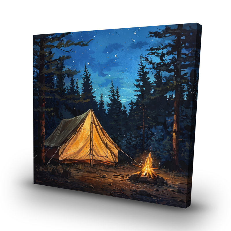 Tent - 32"x32" art on canvas