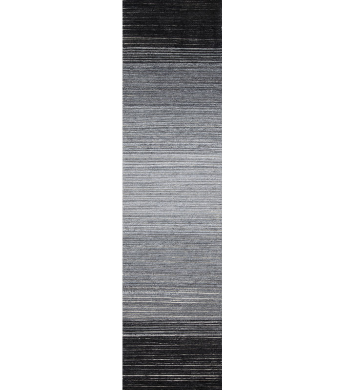 Lagos Hand Woven Wool Ombre Area Rug, Runner 3' x 12'