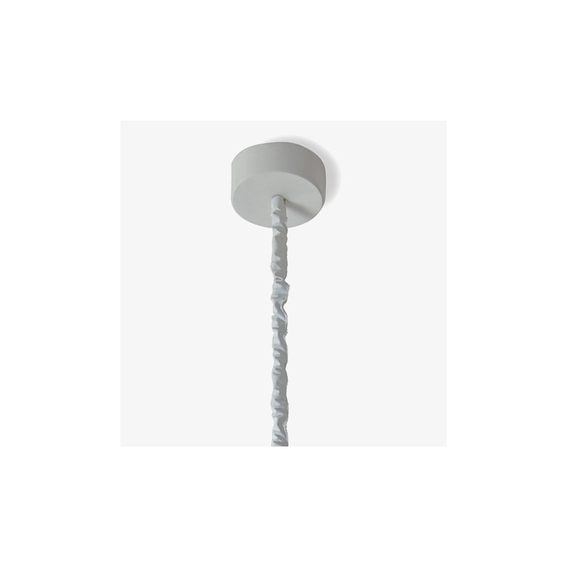 Cyrcus 1 - Light Grey Bowl Pendant, Grey/White