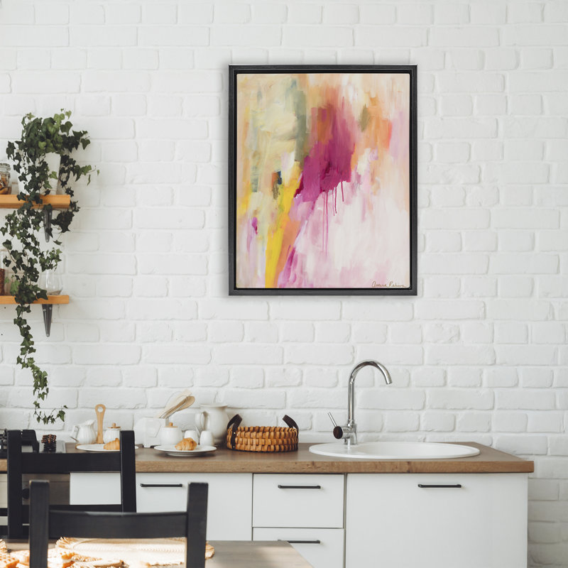 Cadre flottant facile comme le dimanche matin, design par Amira Rahim, Cadre flottant noir de jais, H 21 po x l 17 po
