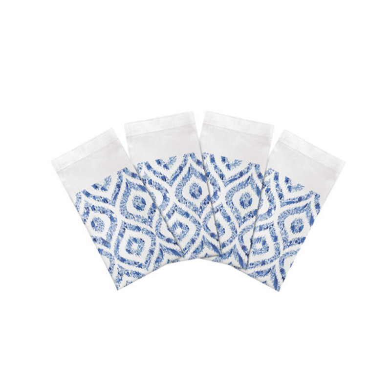 Royal Delft Ikat Cotton Sateen Dinner Napkins