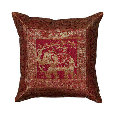 Candito Red Square Throw Cushion