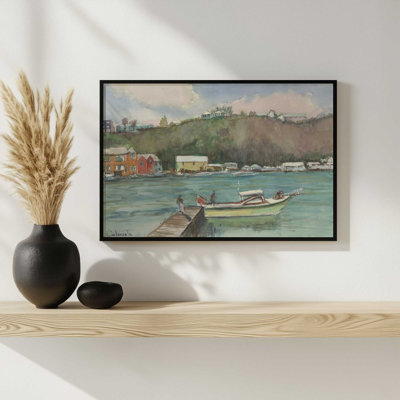 Sharon's View of Bermuda I par Stephen Calcasola, reproduction d'art sur toile