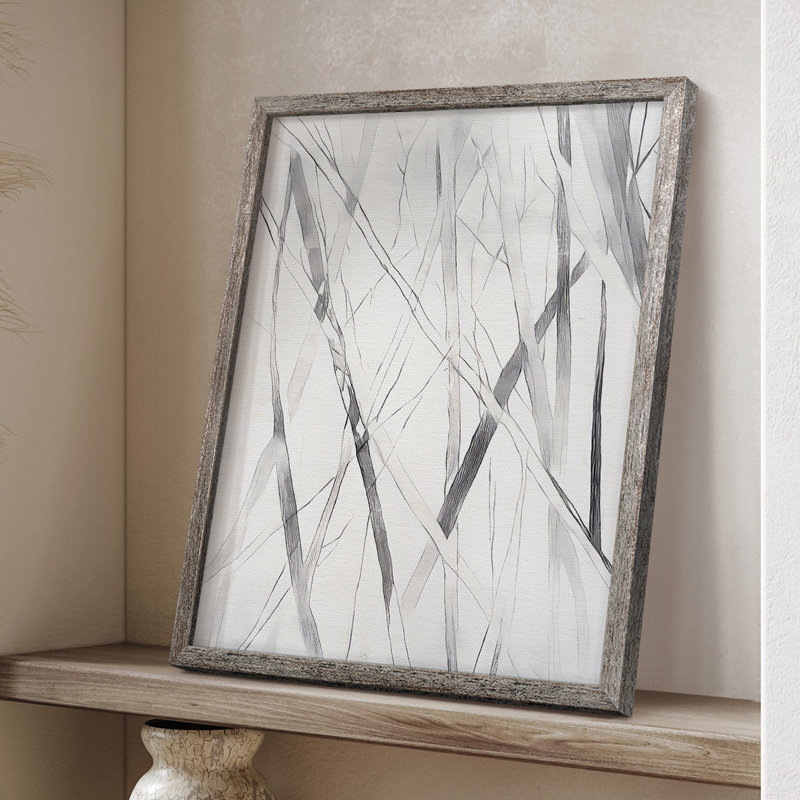 Reproduction encadrée ABSTRACT Series DCCCL - bois massif, H 11 po x l 9 po