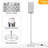 Floor Lamp, Crystal Floor Lamp With Decorative Shade, Standing Lamp With On/Off Foot Switch & E26 Base, Modern Floor Lamps Corner Tall Pole Light For Living Room, Bedroom, Dresser, Office-295454748