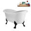 Baignoire sur pattes 59 ", plateau, bonde, pattes 59" Streamline-101628974-102220279