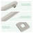 16 Inch Shower Head Extension Arm Adjustable Shower Arm Extension Lower or Raise Shower Head-94327028