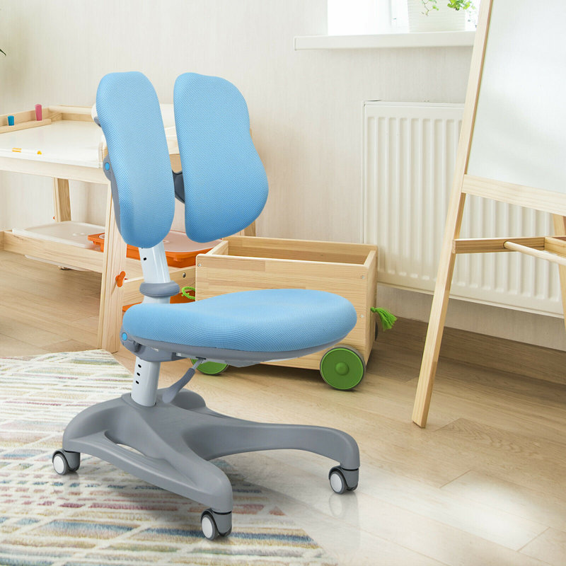 Chaise de bureau pour enfants Fulcher, Bleu