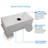 36'' L Undermount Single Bowl Stainless Steel Kitchen Sink Satin Brass Finish