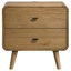 Table de chevet 2 tiroirs Light Ash