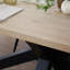 Metal Base Dining Table