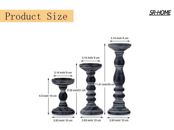 9pcs Free-Standing Floor Candle Holders Set