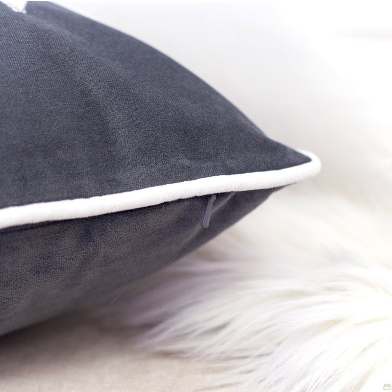 Coussin Nneka Let It Snow, Simple, Gris