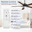Rolanda 52" 5-inch Downrod Mount Ceiling Fan with Light Kit and Remote Control-1927761624