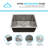 KBFmore Single Bowl Tight Radius Stainless Steel Kitchen Sink, 4 Pcs Sink Gadgets-89710313-89710317