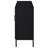 Jess 2-Door Arched Fluted Glass Accent Cabinet Black